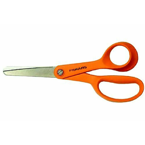 Fiskars Ciseau classic pour droitier bout rond longueur 13 cm Orange