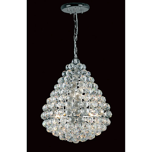 Lumière Chandelier Marseille Chrome 8 ampoules 54cm