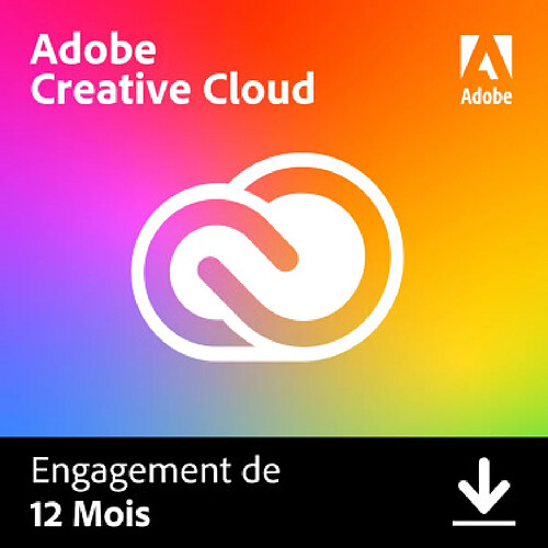 Adobe Systems Creative Cloud all Apps - Particuliers - Licence 1 an - 1 utilisateur - A télécharger