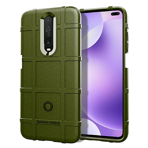 Wewoo Coque Pour Xiaomi RedMi K30 TPU antichoc à couverture complète vert armée