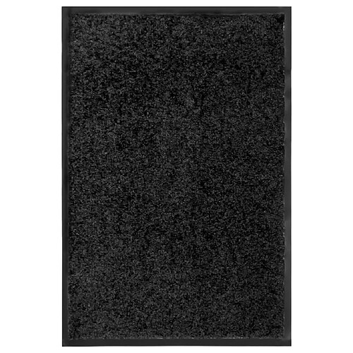 Decoshop26 Paillasson lavable Noir 40x60 cm DEC023173