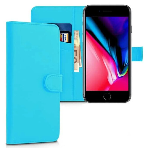 Ipomcase Coque pour iPhone 7/8, Coque iPhone SE 2020 Housse iPhone 7 / 8/SE ,Etui Portefeuille iPhone 7 / 8/Se 2020 -Turquoise