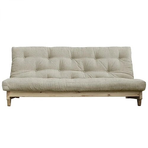 Inside 75 Banquette convertible FRESH pin tissu lin couchage 140x200 cm.