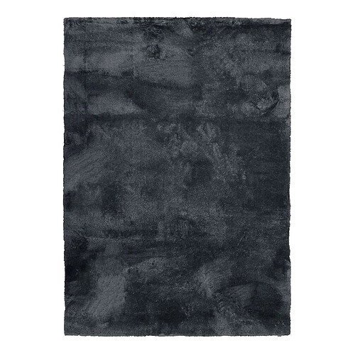 Thedecofactory SAUVAGE - Tapis à poils longs extra-doux gris foncé 120x160