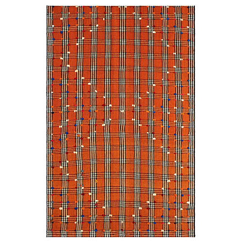 Vidal Tapis de laine 204x130 orange Jajim