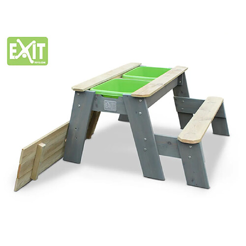 EXIT Aksent Table a sable et a eau et pique nique + 1 banc