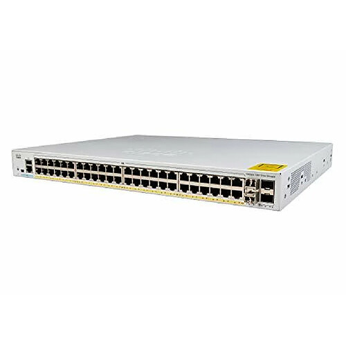 Cisco Systems C1000-48FP-4G-L Catalyst 1000 48-Port Gigabit PoE+ PoE Budget 740W 4 x 1G SFP Uplinks LAN Base