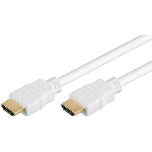 GENERIQUE Cordon High Speed HDMI with Ethernet Blanc (1.5 mètre)