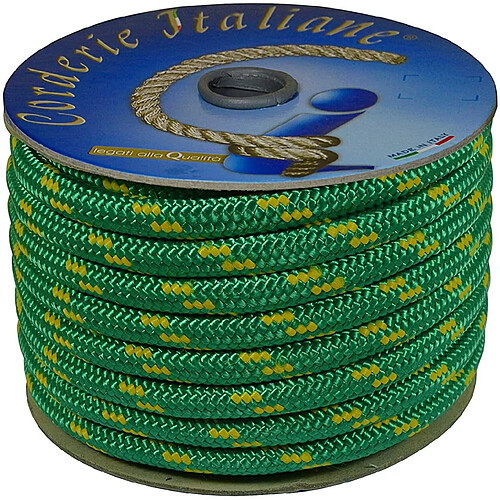 Corderie Italiane 6006329-00 Braid Corit 08 Mm-20 m Vert Couleur : Rouge