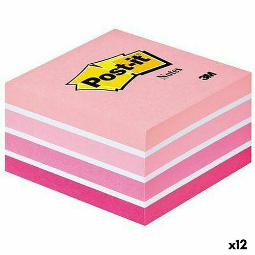 Post-it Bloc Notes 76 x 76 mm Rose (12 Unités)