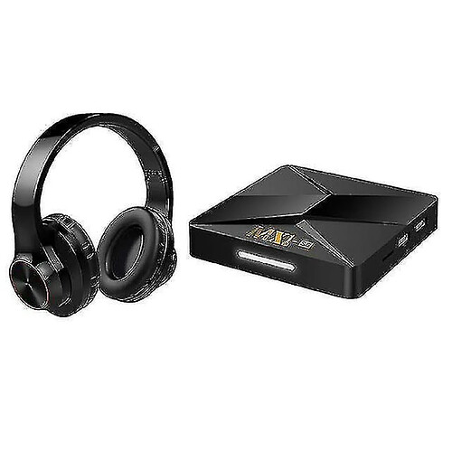 Universal Casque Bluetooth binaural sans fil avec boîte de télévision MX1-SE RK3228A Android 9.0 Player réseau 1 Go + 8 Go