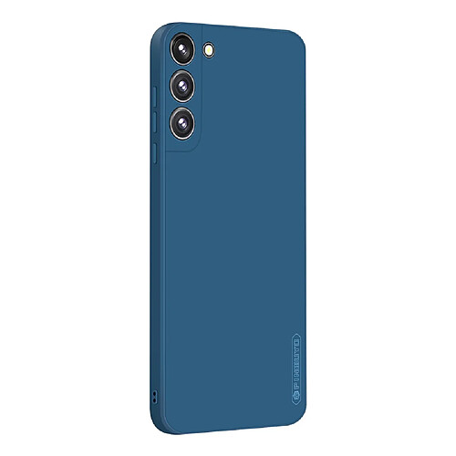 Coque en silicone PINWUYO flocage de fibres bleu pour votre Samsung Galaxy S22 Plus 5G