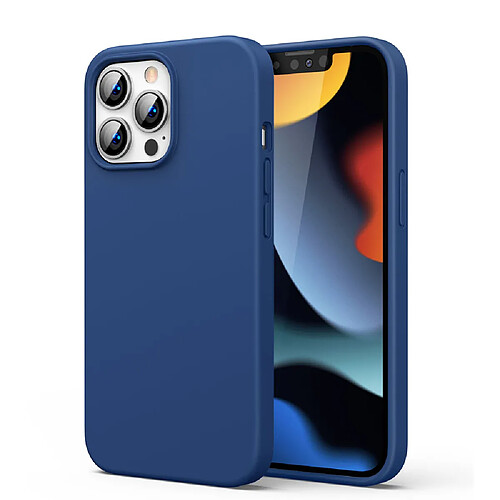 ugreen de protection en silicone etui en silicone souple en caoutchouc pour iphone 13 pro bleu