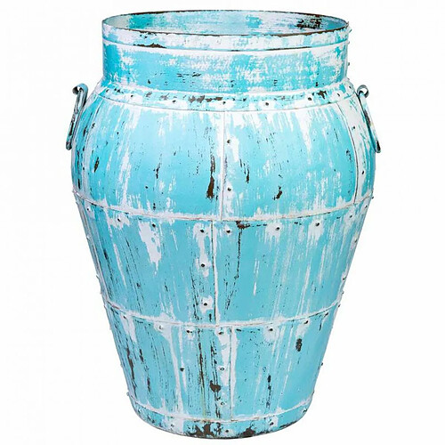 Vase Alexandra House Living Bleu Bois de manguier 45 x 60 x 45 cm