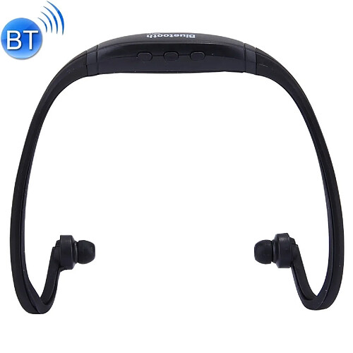 Wewoo Casque Bluetooth Sport noir pour les smartphone & iPad ou autres périphériques audio imperméable à l'eau stéréo sans fil écouteurs intra-auriculaires avec Micro SD carte Slot & Mains libres,