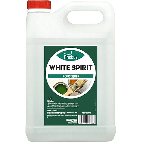 White spirit bidon de 5 L - PHEBUS - WHITE.5L