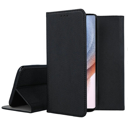 Htdmobiles Housse pour Samsung Galaxy S23 Ultra 5G - etui coque pochette portefeuille + verre trempe - NOIR MAGNET