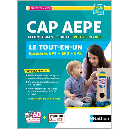 CAP AEPE accompagnant éducatif petite enfance : le tout-en-un, épreuves EP1, EP2, EP3 : 2025-2026 · Occasion