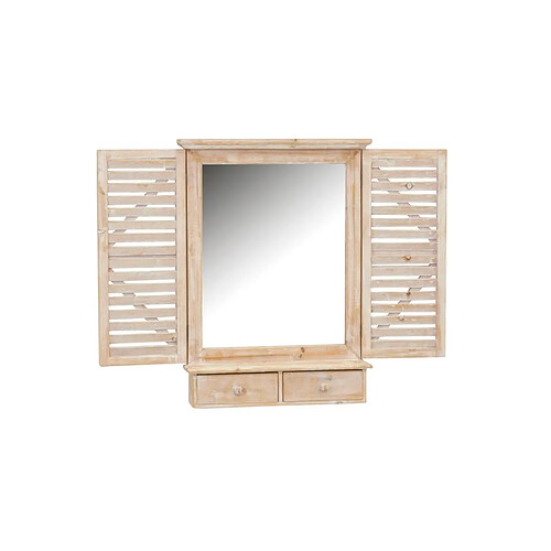 Aubry Gaspard Miroir fenêtre en bois avec tiroirs.