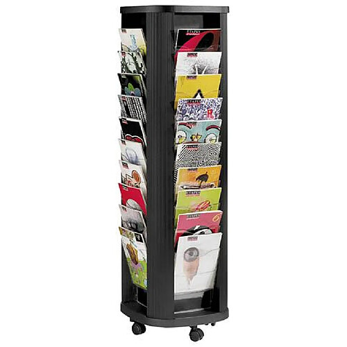 PAPERFLOW Présentoir mobile colonne 40 cases