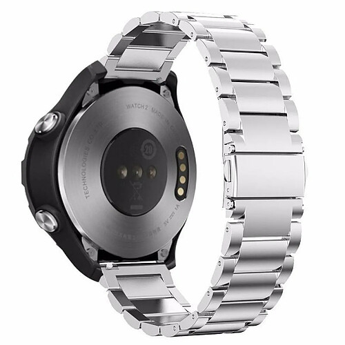 PHONECARE Bracelet en Acier Inoxydable Taille Ajustable Avec Fermoir par Clic + Outil Huawei Watch 3 Pro Elite - Gris