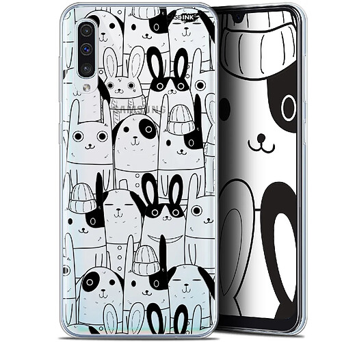 Caseink Coque arrière Samsung Galaxy A50 (6.4 ) Gel HD [ Nouvelle Collection - Souple - Antichoc - Imprimé en France] Lapin Noir