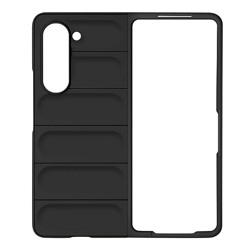 Avizar Coque pour Samsung Galaxy Z Fold 5 Silicone Gel Robuste et Antichoc Noir