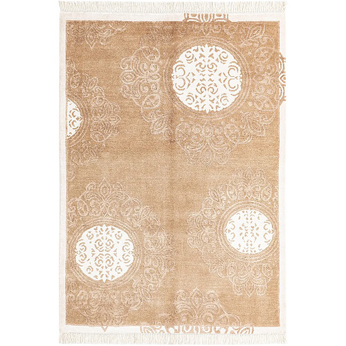 Vidal Tapis de laine 188x124 brun Darya