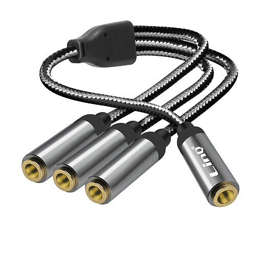 Adaptateur Splitter Jack 3.5mm femelle vers 3x Jack 3.5mm femelle LinQ