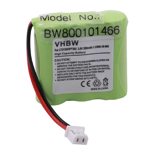 Vhbw Batterie NI-MH 320mAh 3.6V pour LOEWE Alphatel 3100, Sagem D10T, D15T, MBO Dialon F10 remplace LT2130