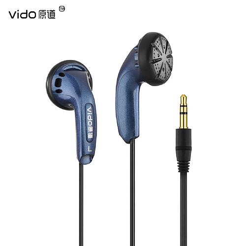 GUPBOO Vido 3.5mm HIFI écouteurs 15.4mm unité de pilote dynamique basse lourde filaire HD Microphone casque classique MX500 casque de musique stéréo