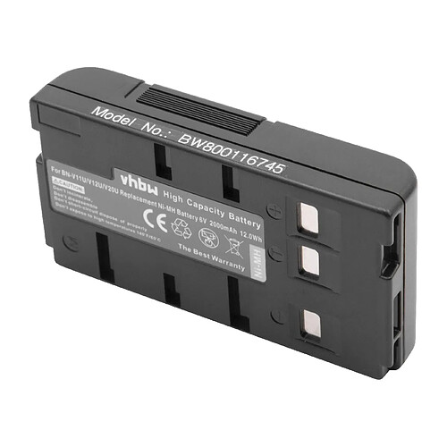 vhbw NiMH batterie 2000mAh (6V) pour appareil photo DSLR JVC GR-SXM279, GR-SXM29, GR-SXM30, GR-SXM300, GR-SXM320U, GR-SXM330U, GR-SXM335U, GR-SXM340U