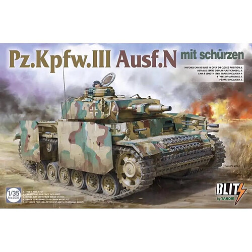 Takom Maquette Char Pz.kpfw.iii Ausf.n Mit Schürzen