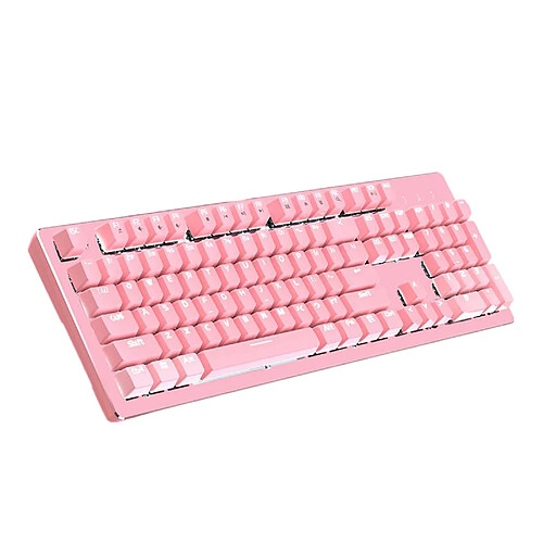 Clavier Mécanique Filaire USB à Réponse pour Commutateur Cyan de Bureau Windows PC Gamers