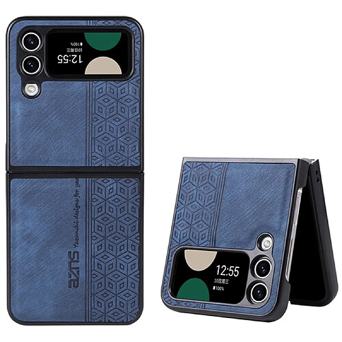 Coque en TPU + PU anti-rayures pour votre Samsung Galaxy Z Flip3 5G - bleu