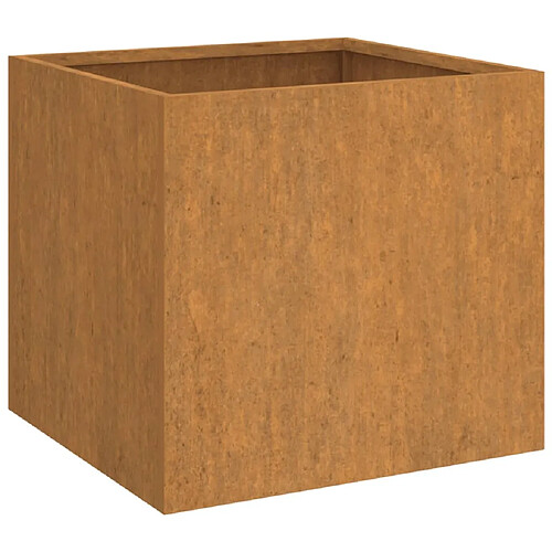 Maison Chic Jardinière,Bac à fleurs - pot de fleur 42x40x39 cm acier corten -GKD68606