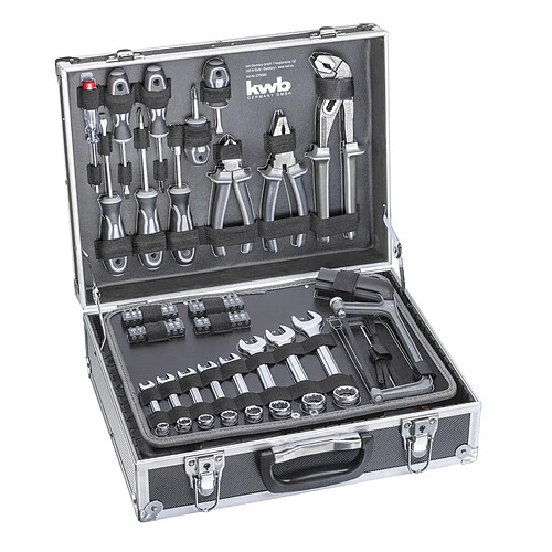 Kwb Grande coffret d'outils et d'accessoires - 199 pièces