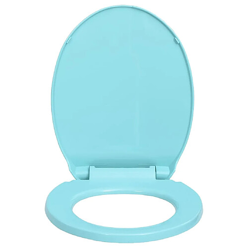 Helloshop26 Siège de toilette à fermeture en douceur abattant WC lunette cuvette salle de bain maison restaurant magasin hôtel ovale vert 02_0002925