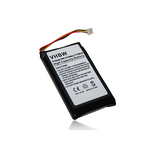 Vhbw Batterie LI-PO 1200mAh pour NAVIGON 3300 3310 3310 Max, 4310, 4310 Max, 4350 max, 6310, 6350 Live remplace 8390-YE01-0780 384.00022.005 0923FLYE31938