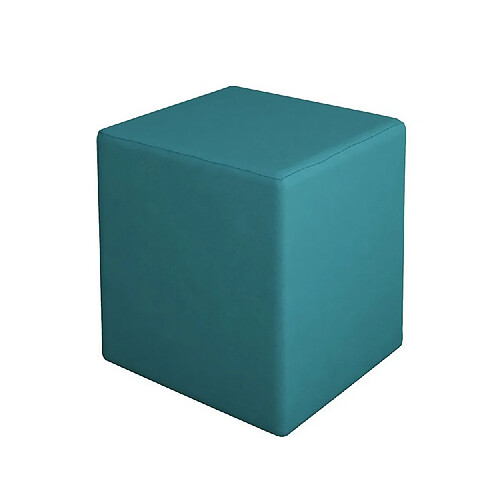 EPIKASA Pouf Milena, Bleu Azur, Panneau d'Aggloméré Mélaminé, 34x34x37 cm