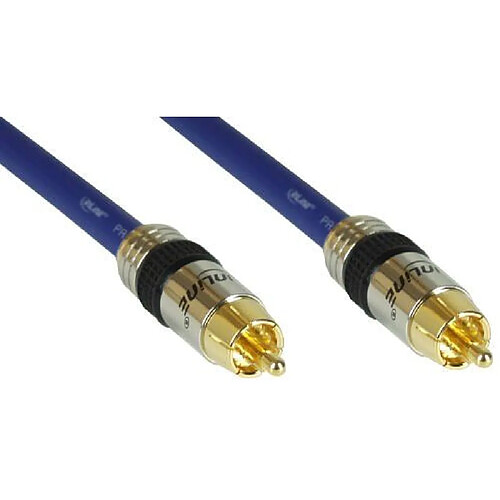 InLine 89450P Câble audio RCA Contacts dorés 1x RCA M/M 0,5 m