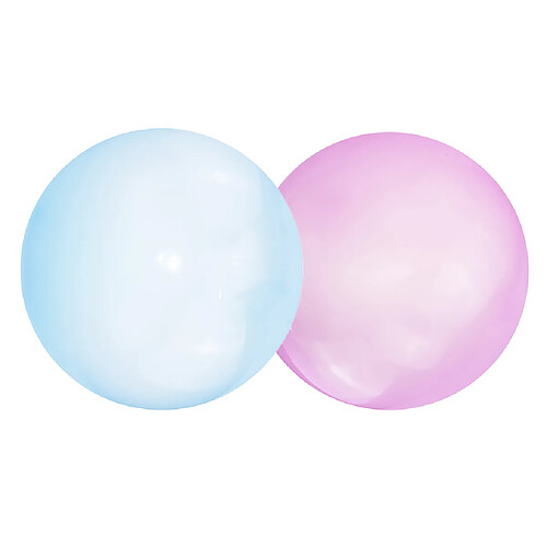 2x Ballon à Bulles Gonflable Super Ballon Extensible Fête En Plein Air Bleu + Violet S