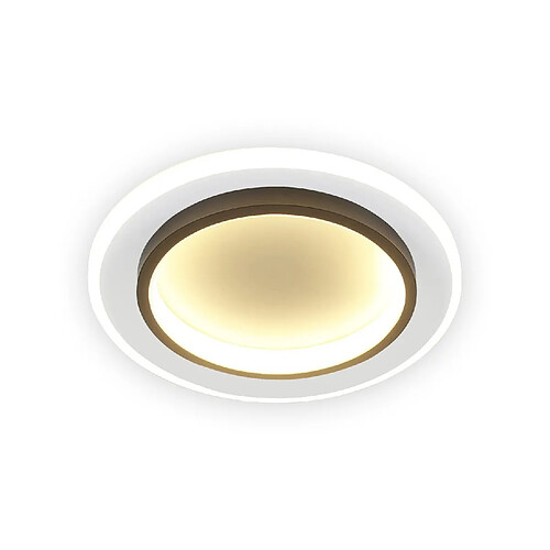 NETTLIFE Plafonnier LED Blanc 14W Rond lampe de couloir 3000K blanc chaud design moderne lampe de couloir plafonnier 23,5cm pour cuisine salon