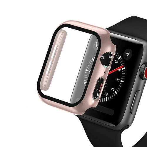 Coque en TPU cadre de placage rose pour votre Apple Watch Series 4/5 40mm