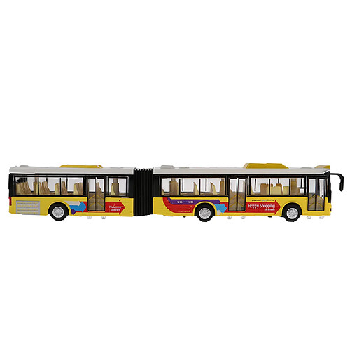 1:50 échelle alliage double bus voiture autocar tourisme voiture modèle véhicule jaune