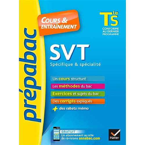 SVT, terminale S : spécifique et spécialité : cours et entraînement · Occasion