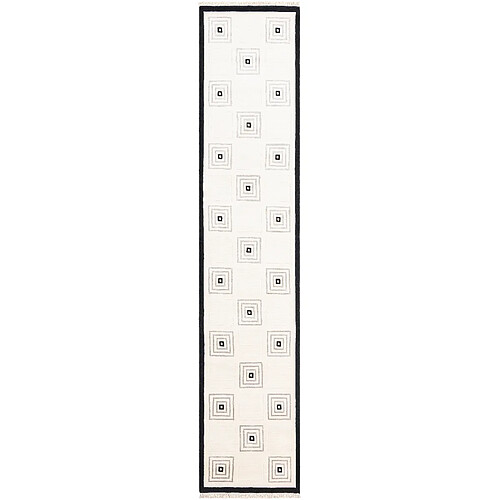 Vidal Tapis de couloir en laine 401x79 beige Darya