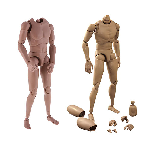 1: 6 Articulation à Rotule Flexible Nue Musclée 12 `` Figurine Masculine Body Doll DIY