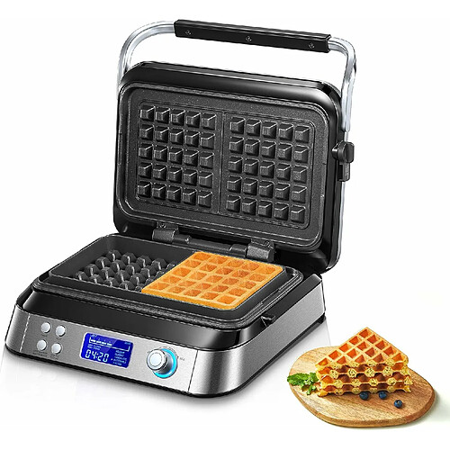 Vendos85 Gaufrier Gaufre Belge 1600W gris noir