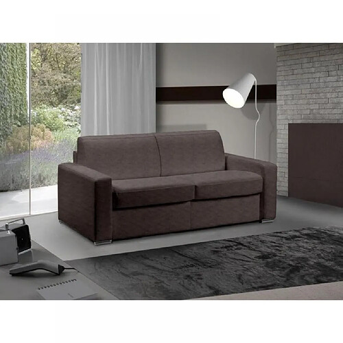 Inside 75 Canapé lit 3-4 places MASTER convertible EXPRESS 160 cm microfibre taupe, MATELAS 18 CM INCLUS.